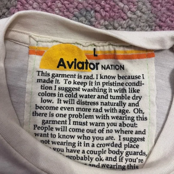 Aviator Nation Malibu Tee - Vintage White - Picture 7 of 8